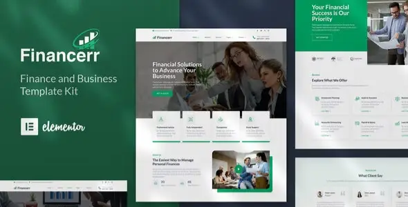 Financerr – Business & Finance Template Kit